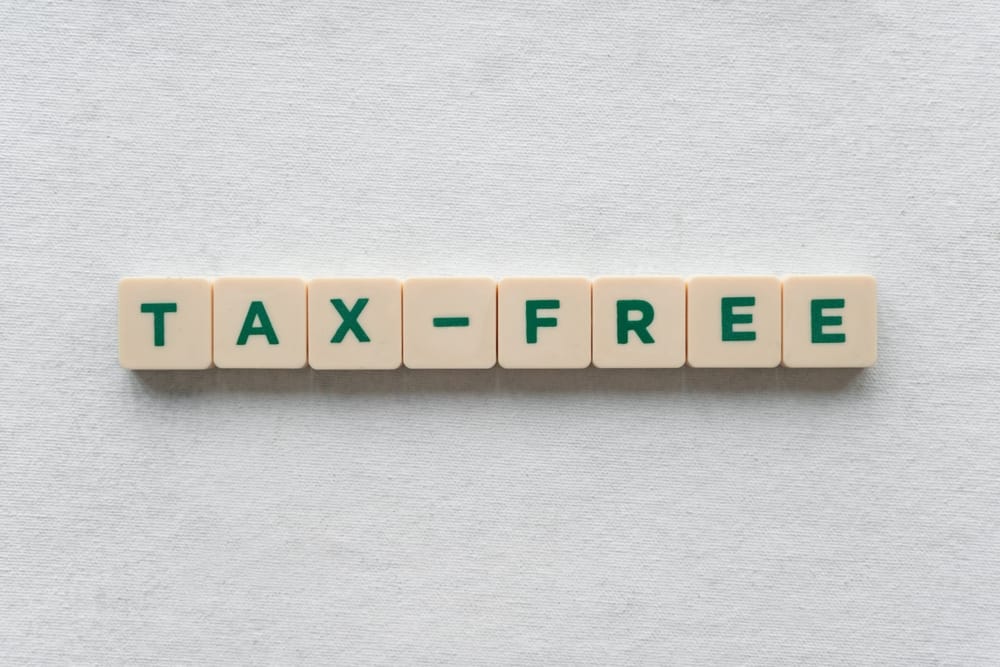 Graphic showing the words “tax-free income” representing financial planning strategies and tax-efficient income advice from financial advisers in Swindon, Cirencester and Bristol.